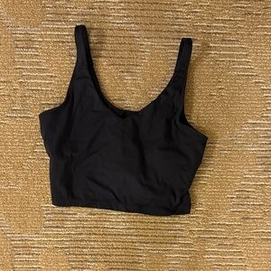 Athletic top with built in bra